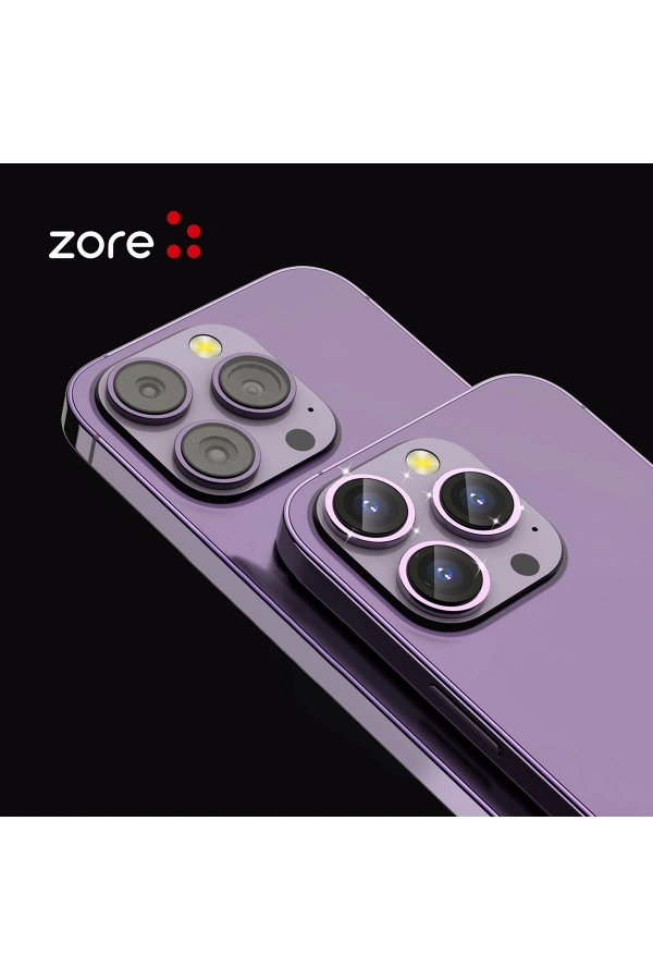 Apple iPhone 15 Plus Zore CL-12 Premium Safir Parmak İzi Bırakmayan Anti-Reflective Kamera Lens Koruyucu