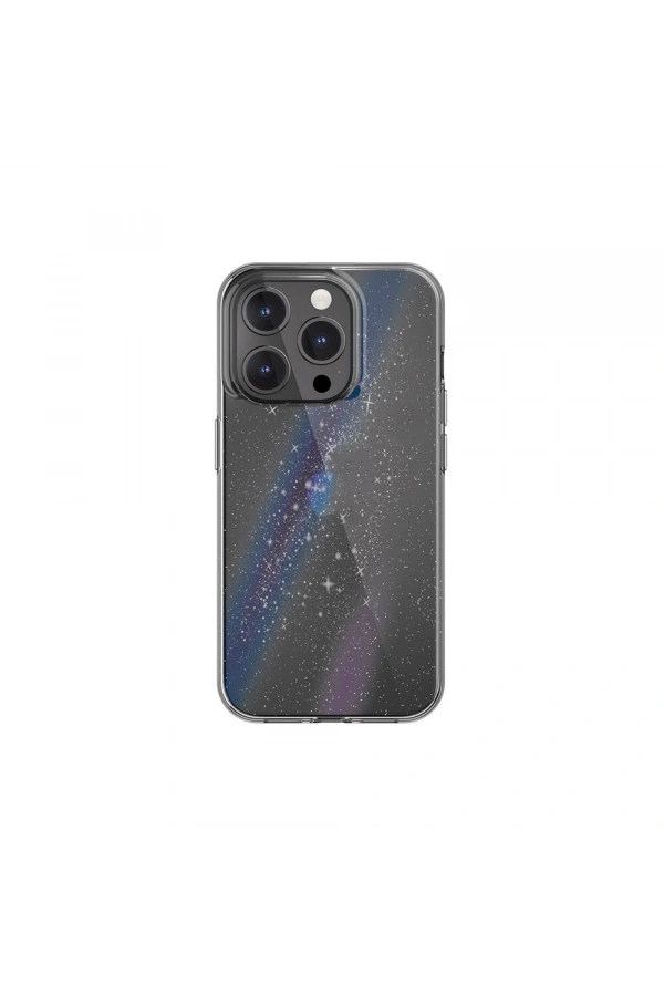 Apple iPhone 15 Pro Kılıf Çift Katmanlı IMD Baskılı Bumper Lisanslı Switcheasy Cosmos Nebula Kapak