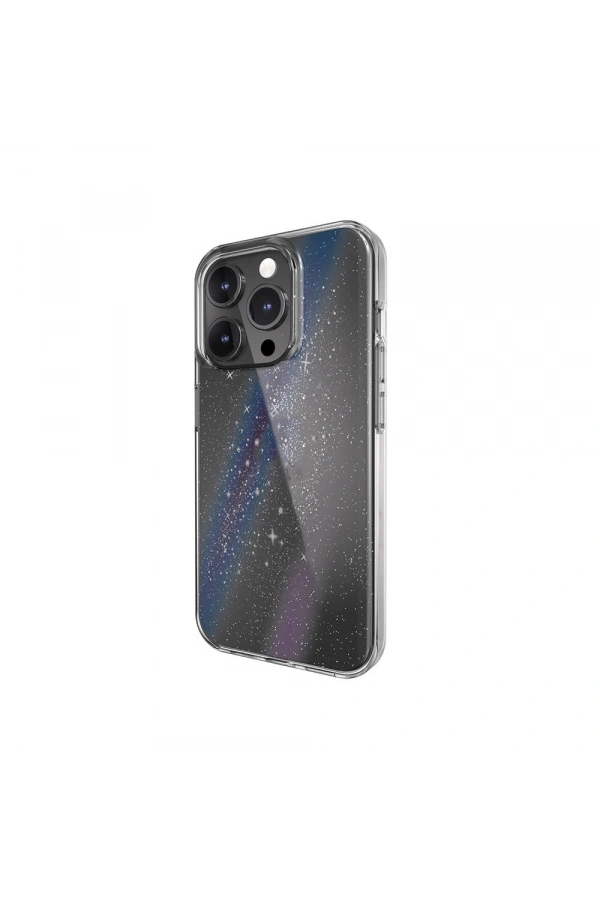 Apple iPhone 15 Pro Kılıf Çift Katmanlı IMD Baskılı Bumper Lisanslı Switcheasy Cosmos Nebula Kapak