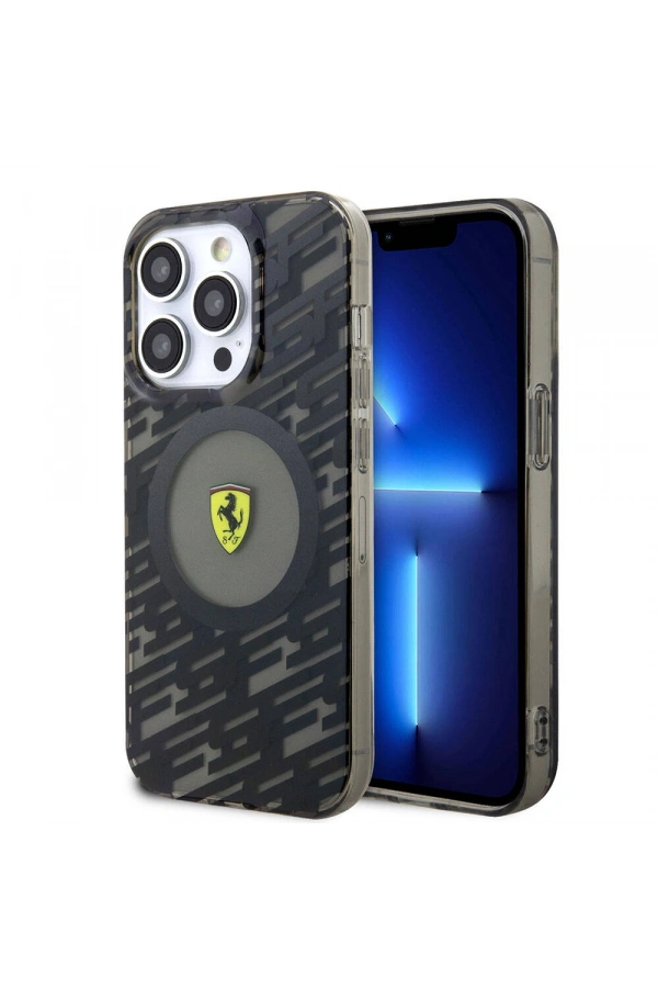 Apple iPhone 15 Pro Kılıf Ferrari Orjinal Lisanslı M-safe Şarj Özellikli Multi SF Kapak