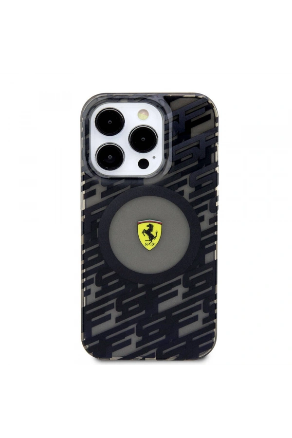 Apple iPhone 15 Pro Kılıf Ferrari Orjinal Lisanslı M-safe Şarj Özellikli Multi SF Kapak