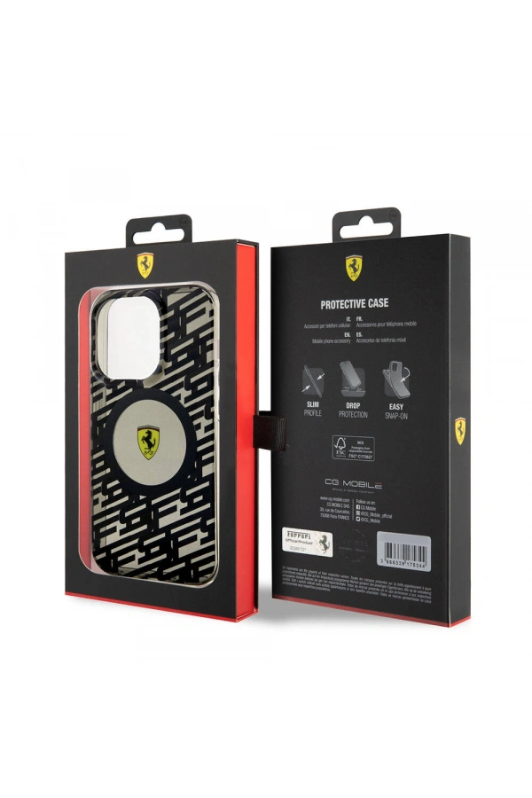 Apple iPhone 15 Pro Kılıf Ferrari Orjinal Lisanslı M-safe Şarj Özellikli Multi SF Kapak