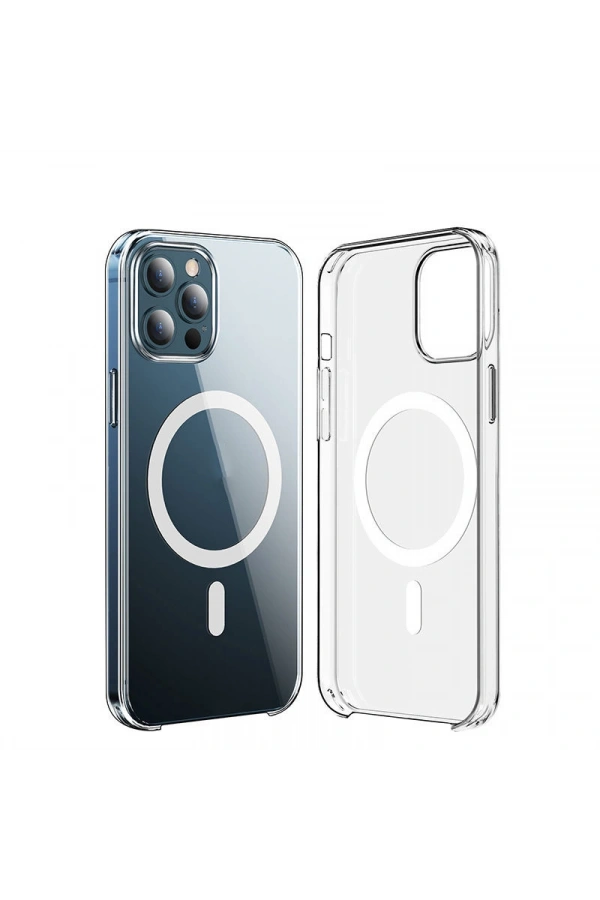 Apple iPhone 15 Pro Kılıf IC Çipli Zore Wireless Şarj Özellikli Şeffaf Orjin Kapak