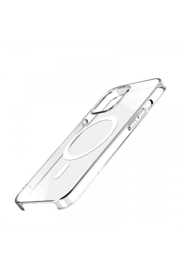 Apple iPhone 15 Pro Kılıf IC Çipli Zore Wireless Şarj Özellikli Şeffaf Orjin Kapak
