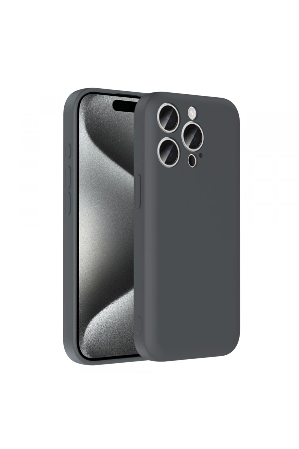 Apple iPhone 15 Pro Kılıf Kamera Korumalı Kartlık Hazneli Zore Vitra Kapak