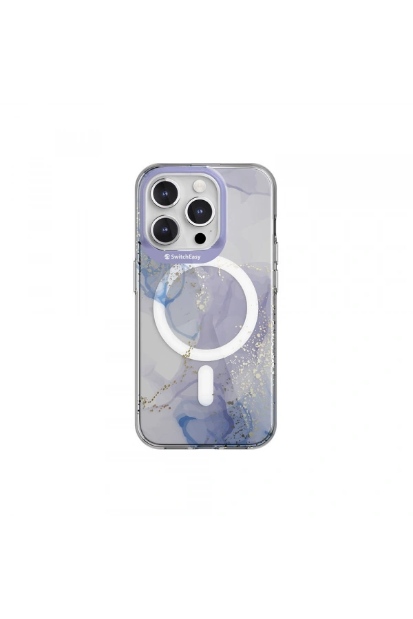 Apple iPhone 15 Pro Kılıf M-safe Şarj Özellikli Çift IMD Baskılı Lisanslı Switcheasy Artist-M Veil Kapak