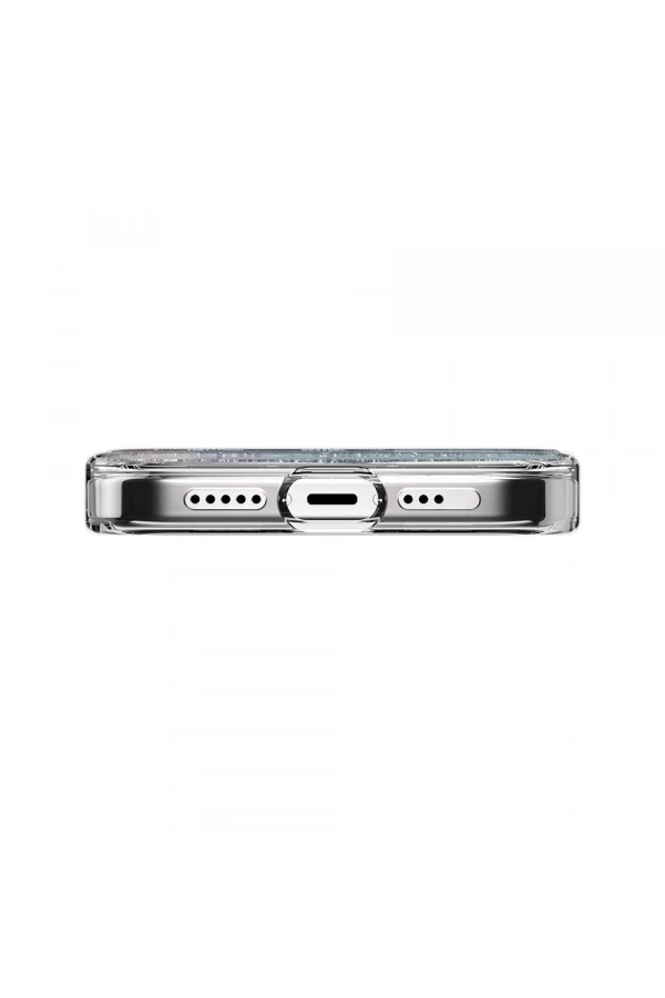 Apple iPhone 15 Pro Kılıf M-safe Şarj Özellikli Parlayan Simli Şeffaf Lisanslı Switcheasy Starfield-M Kapak