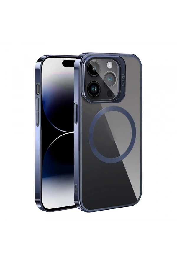Apple iPhone 15 Pro Kılıf M-safe Şarj Özellikli Standlı Zore Klon Kapak