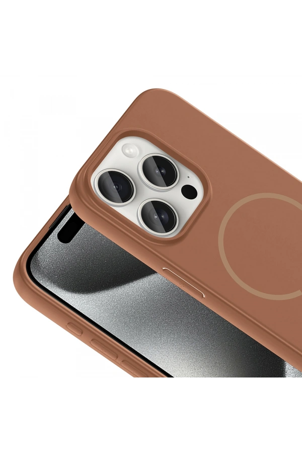 Apple iPhone 15 Pro Kılıf M-safe Şarj Özellikli Zore Meta Kapak