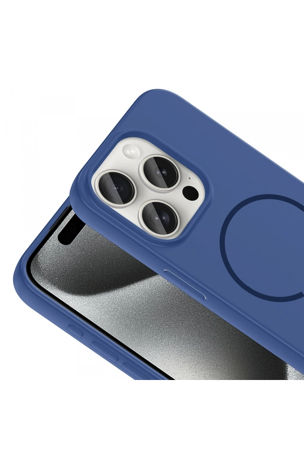 Apple iPhone 15 Pro Kılıf M-safe Şarj Özellikli Zore Meta Kapak