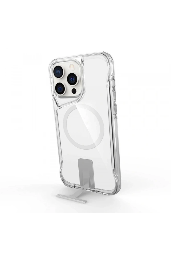 Apple iPhone 15 Pro Kılıf M-safe Şarj Özellikli Zore T-Max Standlı Kapak