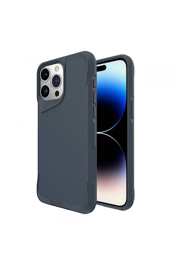 Apple iPhone 15 Pro Kılıf Zore Airbag Kenarlı T-Max Mat Standlı Kapak
