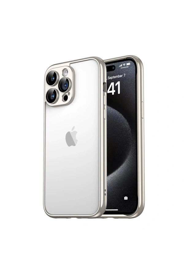 Apple iPhone 15 Pro Kılıf Zore Kamera Korumalı Bontez Bumper