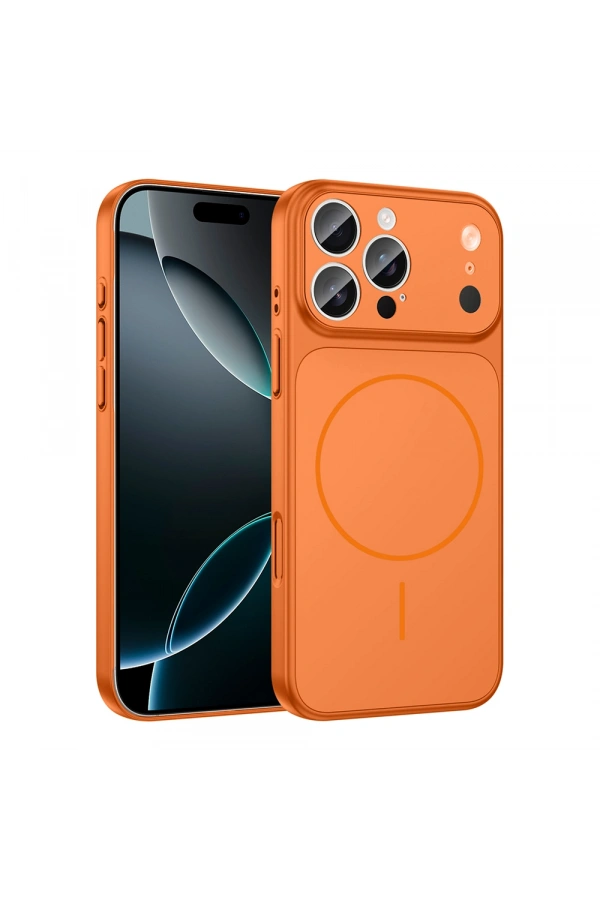 Apple iPhone 15 Pro Kılıf Zore M-Safe Şarj Özellikli Kamera Korumalı Formen Kapak