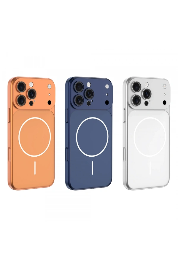 Apple iPhone 15 Pro Kılıf Zore M-Safe Şarj Özellikli Kamera Korumalı Spark Kapak