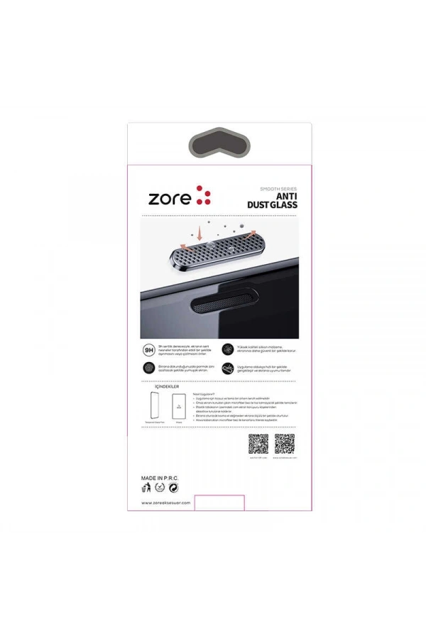 Apple iPhone 15 Pro Max Ahize Toz Önleyici Zore Anti-Dust Temperli Ekran Koruyucu