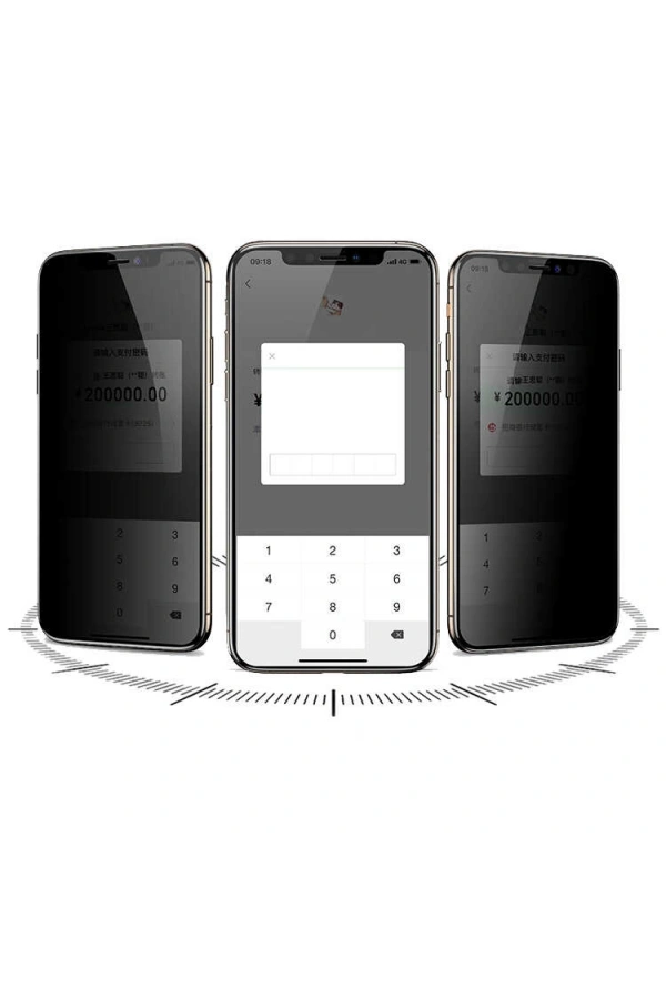 Apple iPhone 15 Pro Max Davin 5D Privacy Cam Ekran Koruyucu