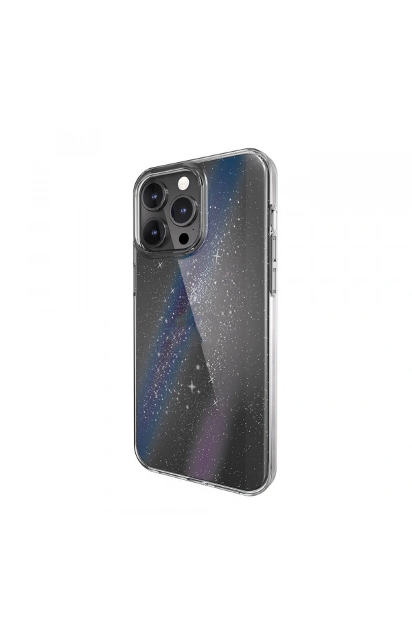 Apple iPhone 15 Pro Max Kılıf Çift Katmanlı IMD Baskılı Bumper Lisanslı Switcheasy Cosmos Nebula Kapak