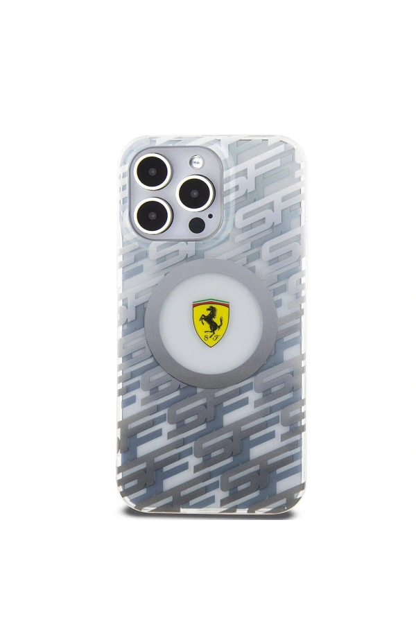 Apple iPhone 15 Pro Max Kılıf Ferrari Orjinal Lisanslı M-safe Şarj Özellikli Multi SF Kapak