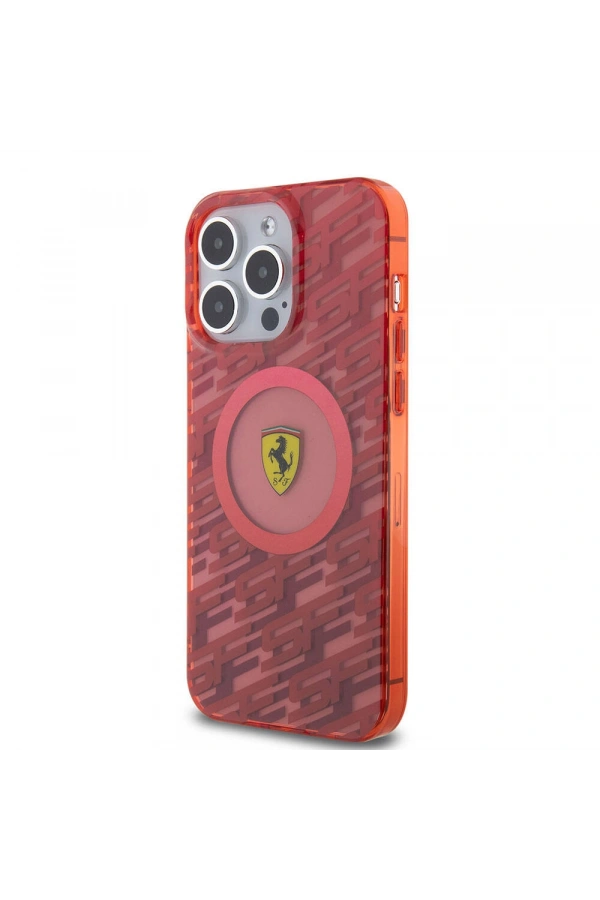 Apple iPhone 15 Pro Max Kılıf Ferrari Orjinal Lisanslı M-safe Şarj Özellikli Multi SF Kapak