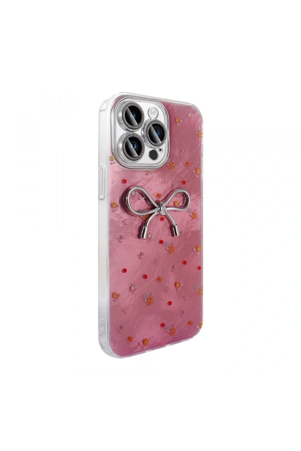 Apple iPhone 15 Pro Max Kılıf Kamera Korumalı Figürlü Zore Ponti Silikon Kapak