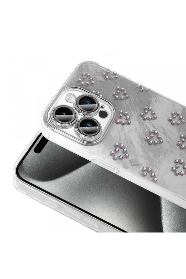 Apple iPhone 15 Pro Max Kılıf Kamera Korumalı Figürlü Zore Ponti Silikon Kapak