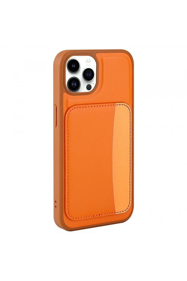 Apple iPhone 15 Pro Max Kılıf Kartlıklı Zore X-Kart Silikon Kapak