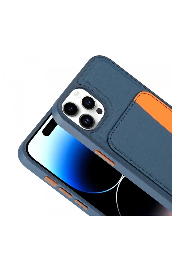 Apple iPhone 15 Pro Max Kılıf Kartlıklı Zore X-Kart Silikon Kapak