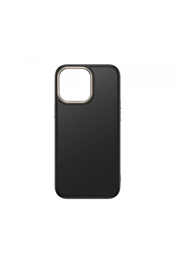 Apple iPhone 15 Pro Max Kılıf M-safe Şarj Özellikli Karbon Fiber Görünümlü Zore Antina Kapak