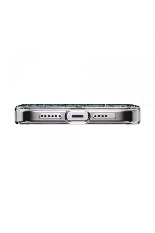Apple iPhone 15 Pro Max Kılıf M-safe Şarj Özellikli Parlayan Simli Şeffaf Lisanslı Switcheasy Starfield-M Kapak