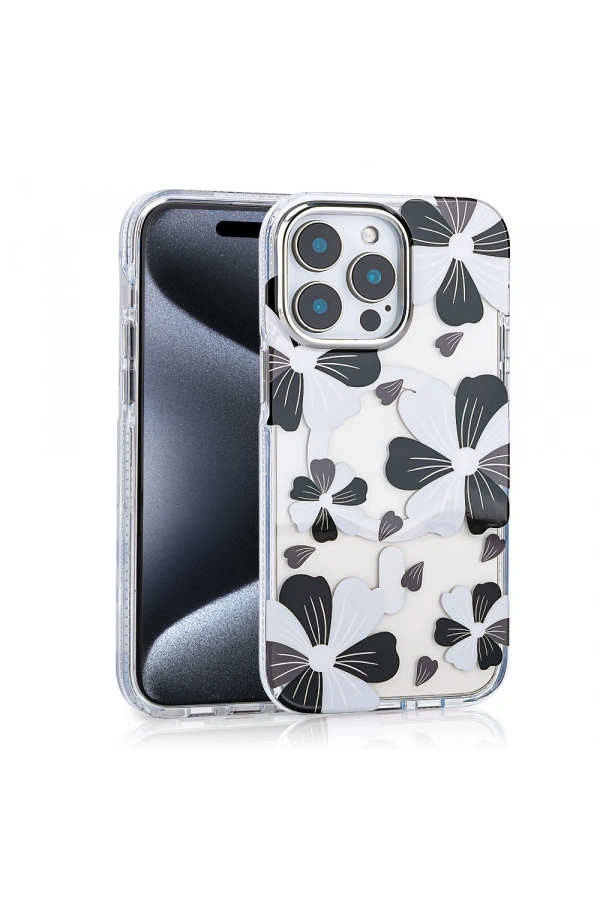 Apple iPhone 15 Pro Max Kılıf M-safe Şarj Özellikli Zore Papat Kapak