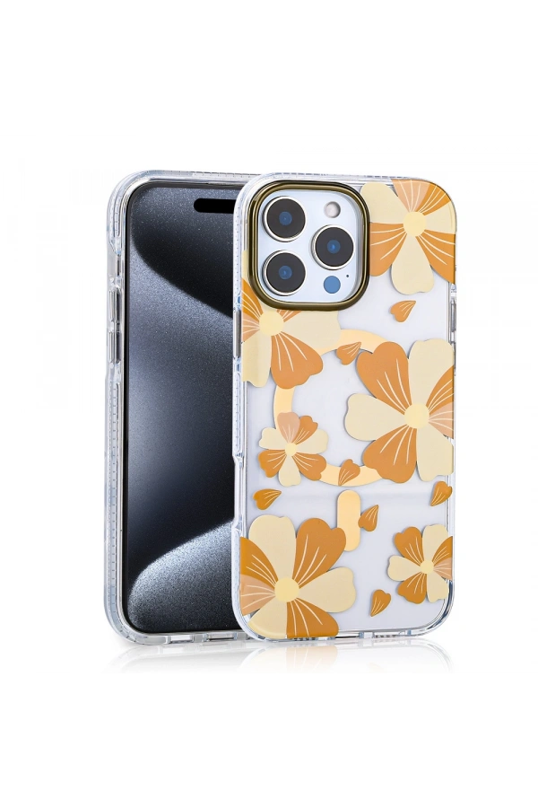 Apple iPhone 15 Pro Max Kılıf M-safe Şarj Özellikli Zore Papat Kapak