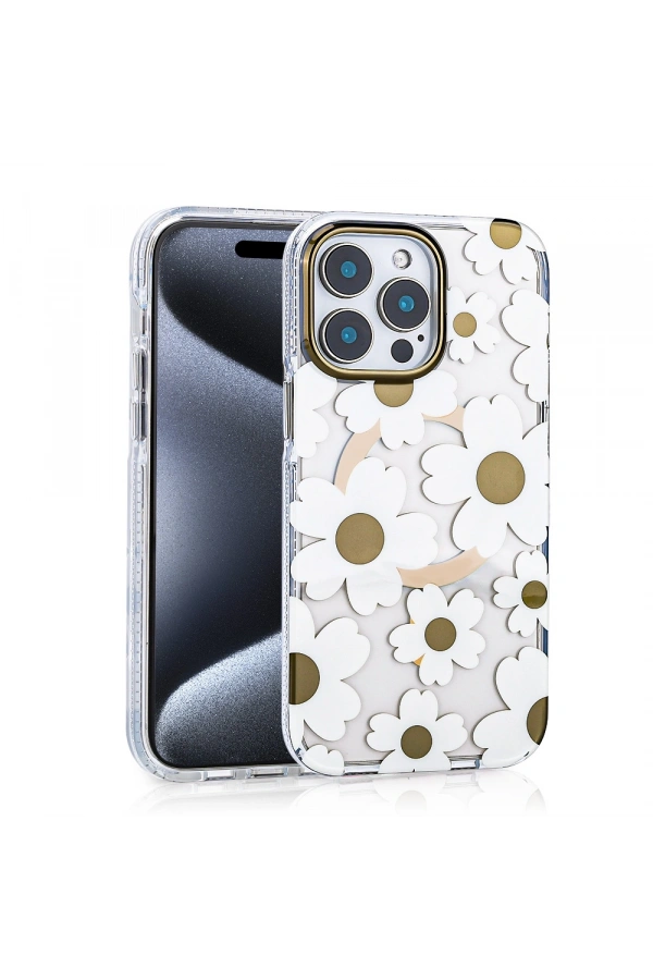 Apple iPhone 15 Pro Max Kılıf M-safe Şarj Özellikli Zore Papat Kapak