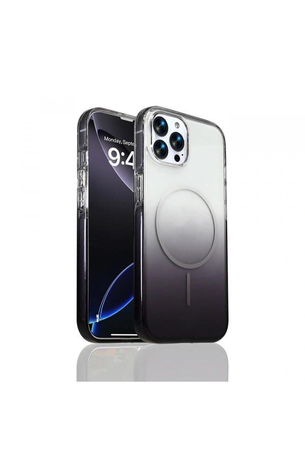 Apple iPhone 15 Pro Max Kılıf M-Safe Şarj Özellikli Zore Septik Silikon Kapak