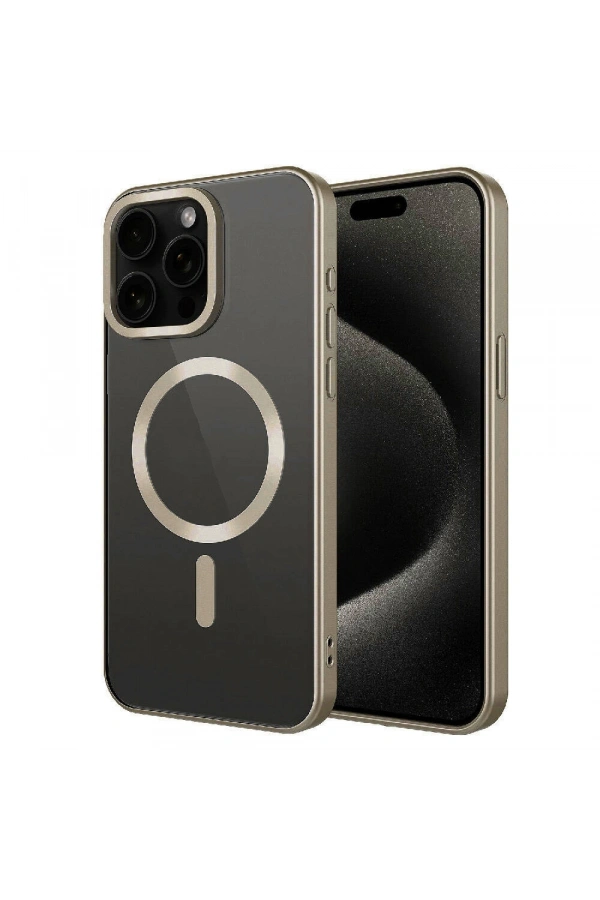 Apple iPhone 15 Pro Max Kılıf Mat Tasarımlı M-safe Wireless Şarj Özellikli Zore Mat Setro Kapak