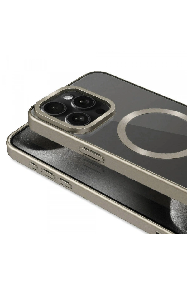 Apple iPhone 15 Pro Max Kılıf Mat Tasarımlı M-safe Wireless Şarj Özellikli Zore Mat Setro Kapak