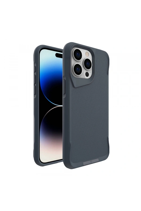 Apple iPhone 15 Pro Max Kılıf Zore Airbag Kenarlı T-Max Mat Standlı Kapak