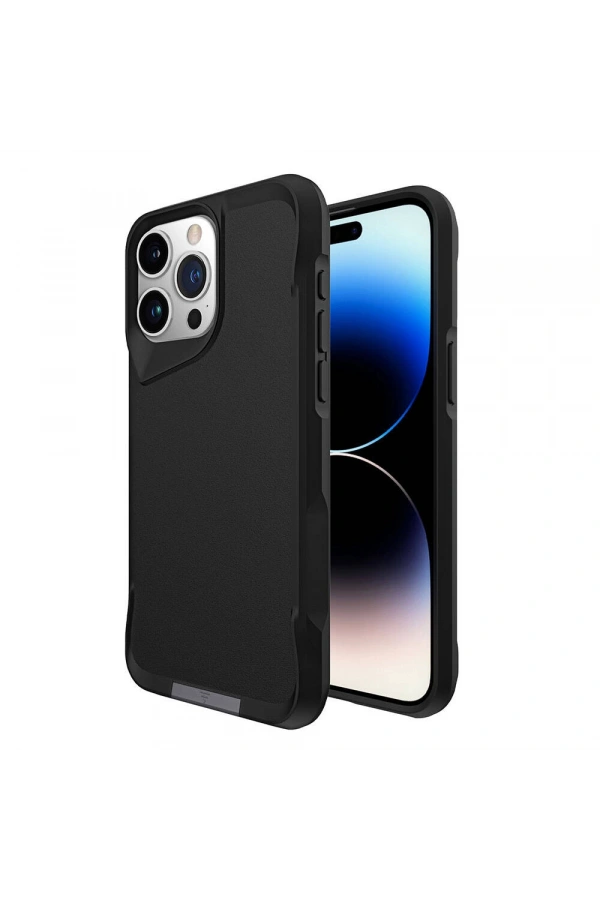 Apple iPhone 15 Pro Max Kılıf Zore Airbag Kenarlı T-Max Mat Standlı Kapak