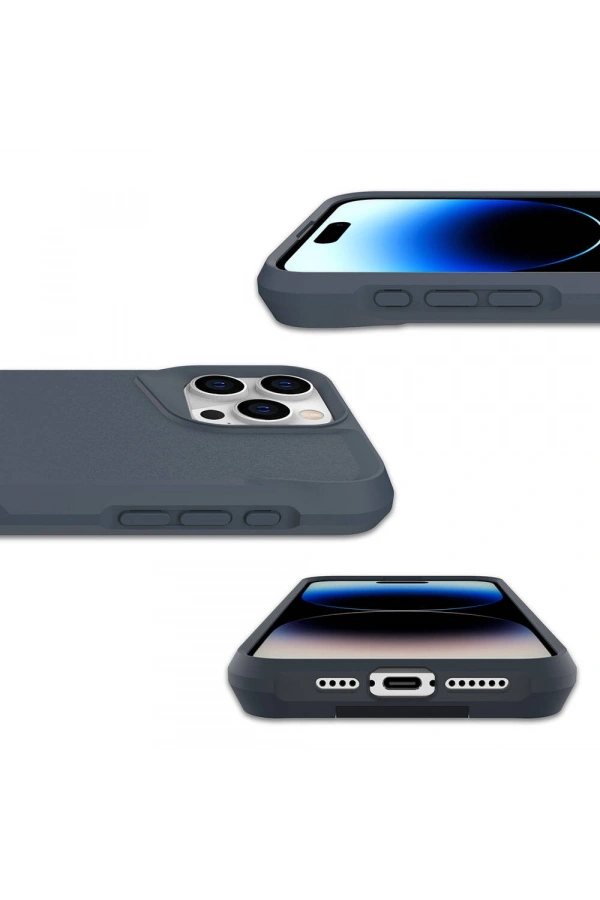 Apple iPhone 15 Pro Max Kılıf Zore Airbag Kenarlı T-Max Mat Standlı Kapak