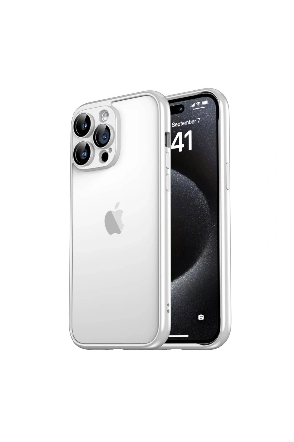 Apple iPhone 15 Pro Max Kılıf Zore Kamera Korumalı Bontez Bumper