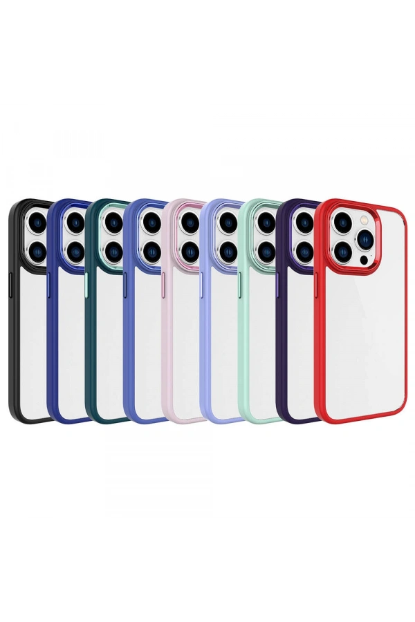 Apple iPhone 15 Pro Max Kılıf Zore Krom Kapak