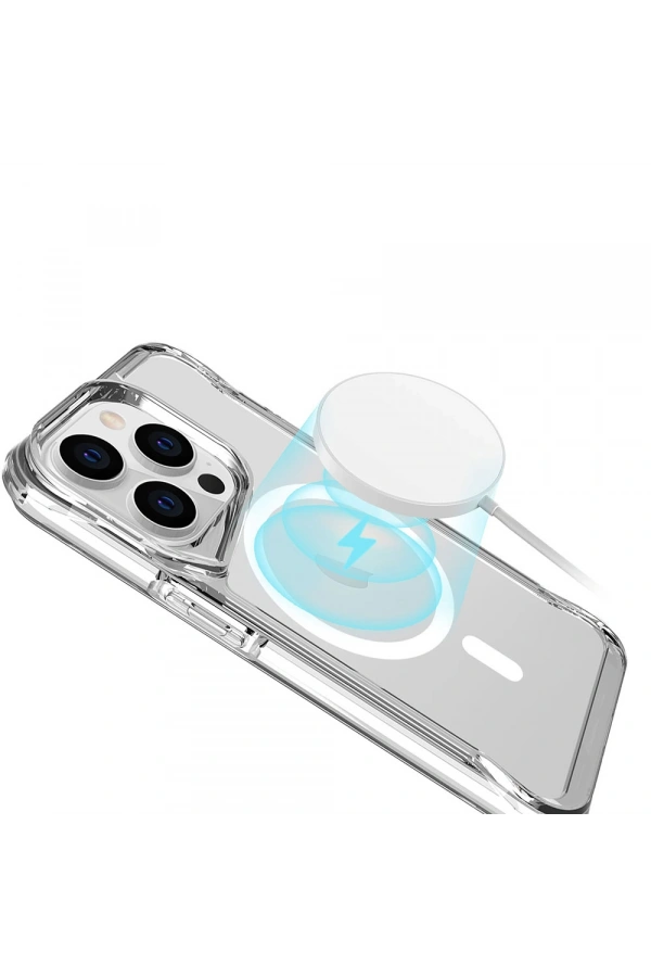 Apple iPhone 15 Pro Max Kılıf Zore M-safe Şarj Özellikli T-Max M-safe Kapak