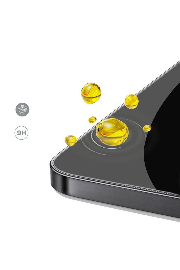 Apple iPhone 15 Pro Max Zore Rika Premium Privacy Temperli Cam Ekran Koruyucu