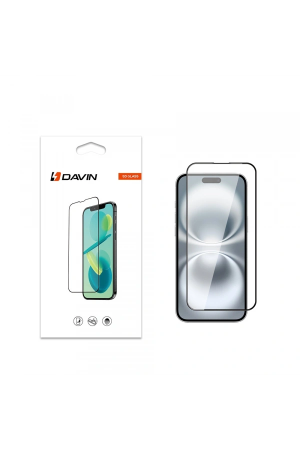 Apple iPhone 16 Davin 5D Cam Ekran Koruyucu