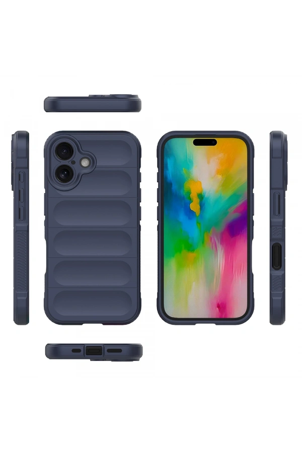 Apple iPhone 16 Kılıf Esnek TPU Oyuklu Arka Yüzey Tasarımlı Zore Etnik Silikon Kapak