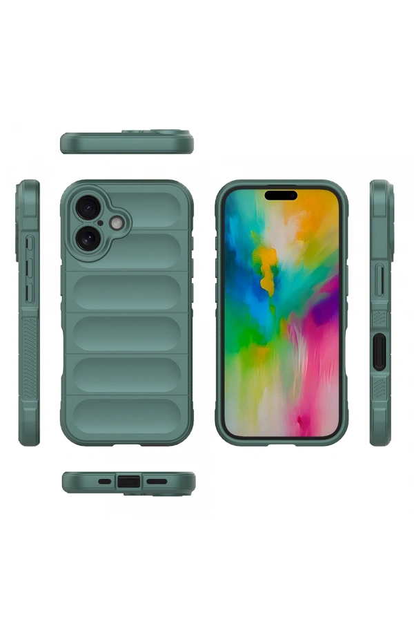 Apple iPhone 16 Kılıf Esnek TPU Oyuklu Arka Yüzey Tasarımlı Zore Etnik Silikon Kapak