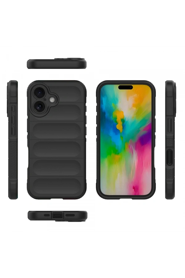 Apple iPhone 16 Kılıf Esnek TPU Oyuklu Arka Yüzey Tasarımlı Zore Etnik Silikon Kapak