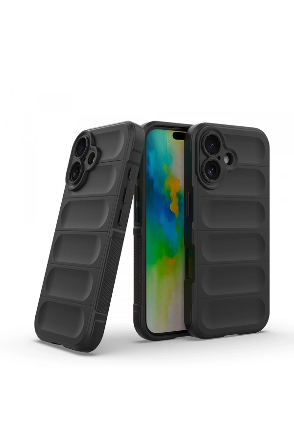 Apple iPhone 16 Kılıf Esnek TPU Oyuklu Arka Yüzey Tasarımlı Zore Etnik Silikon Kapak