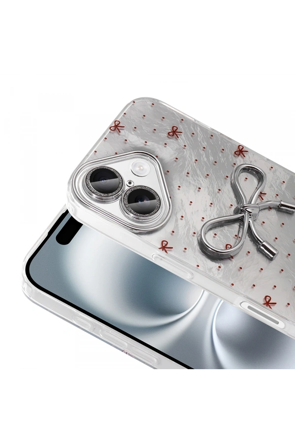 Apple iPhone 16 Kılıf Kamera Korumalı Figürlü Zore Ponti Silikon Kapak