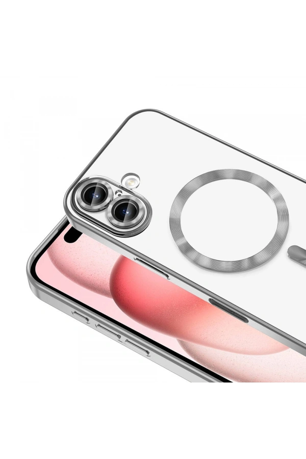 Apple iPhone 16 Kılıf Kamera Korumalı M-safe Wireless Şarj Özellikli Zore Demre Kapak
